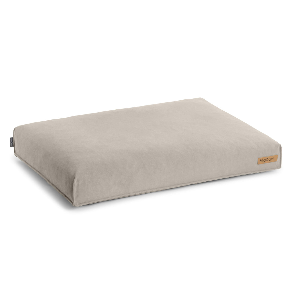 MiaCara Comodo dog cushion in Greige, packshot