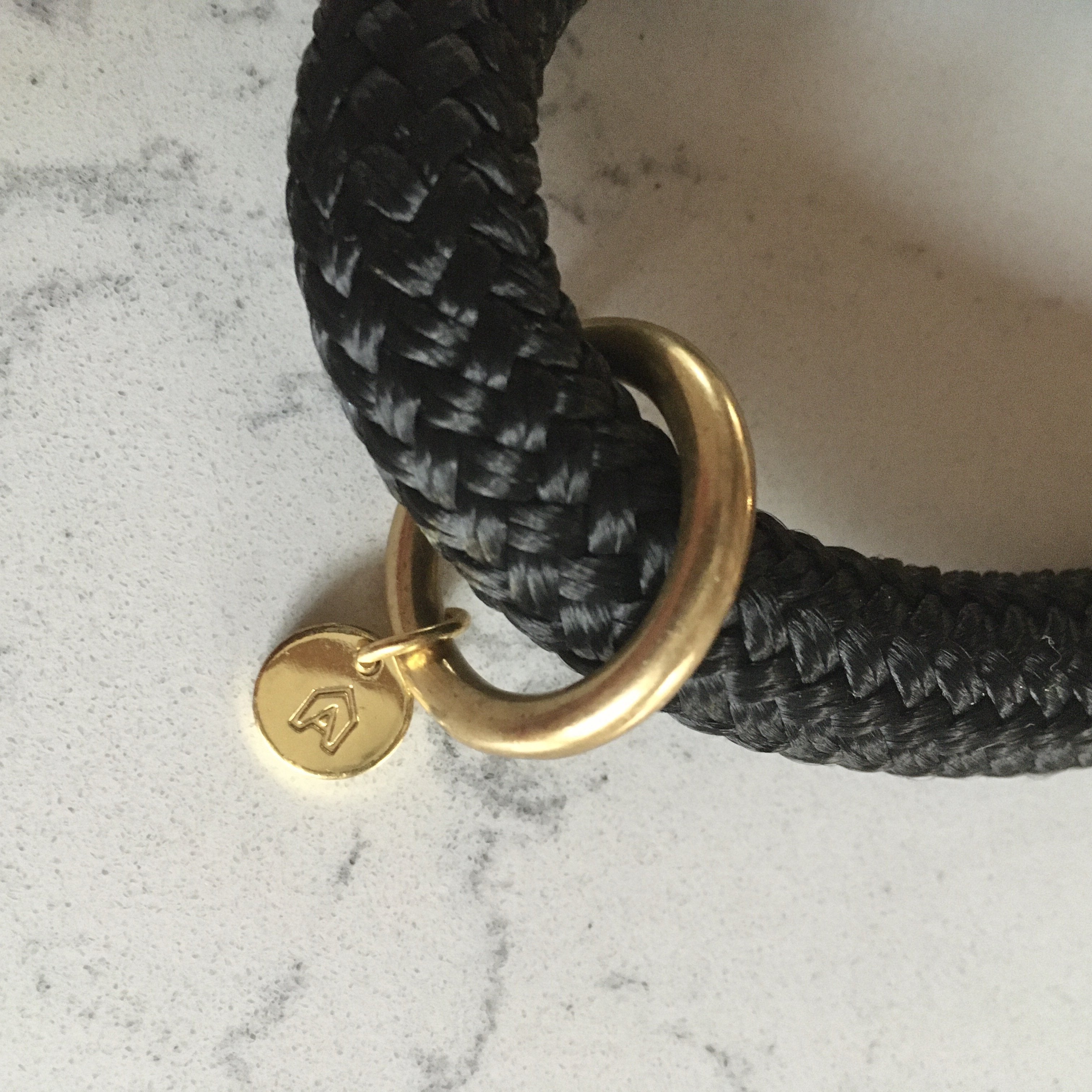 Oonalfie 14mm chunky slip lead for larger breeds, handmade in Britain