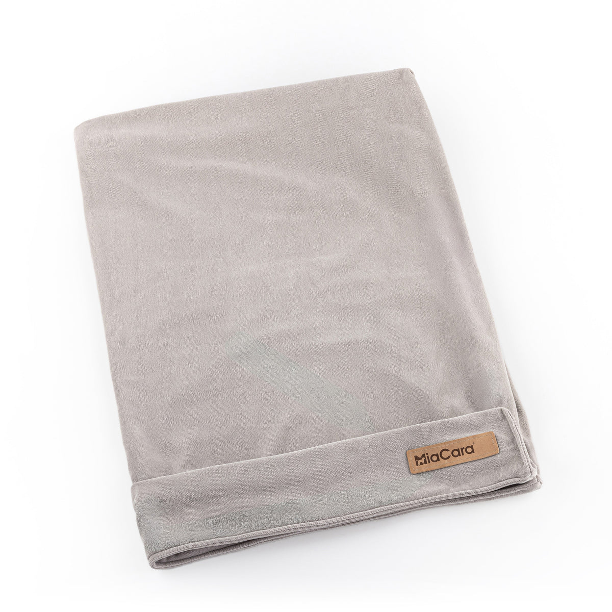 MiaCara Comodo dog cushion replacement cover in Greige, packshot