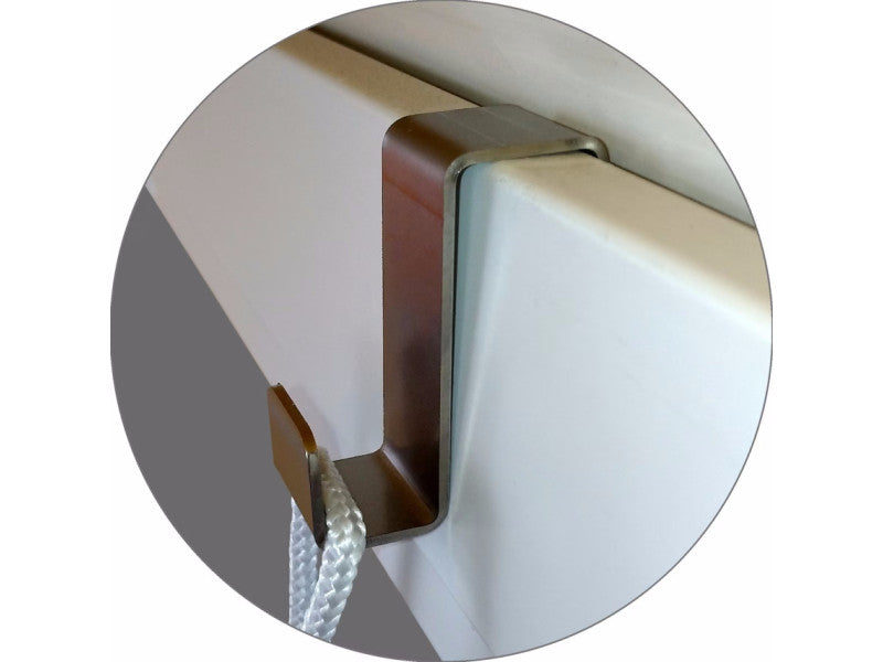 Close up of the Cat's Atelier Cat Window Perch mounting bracket
