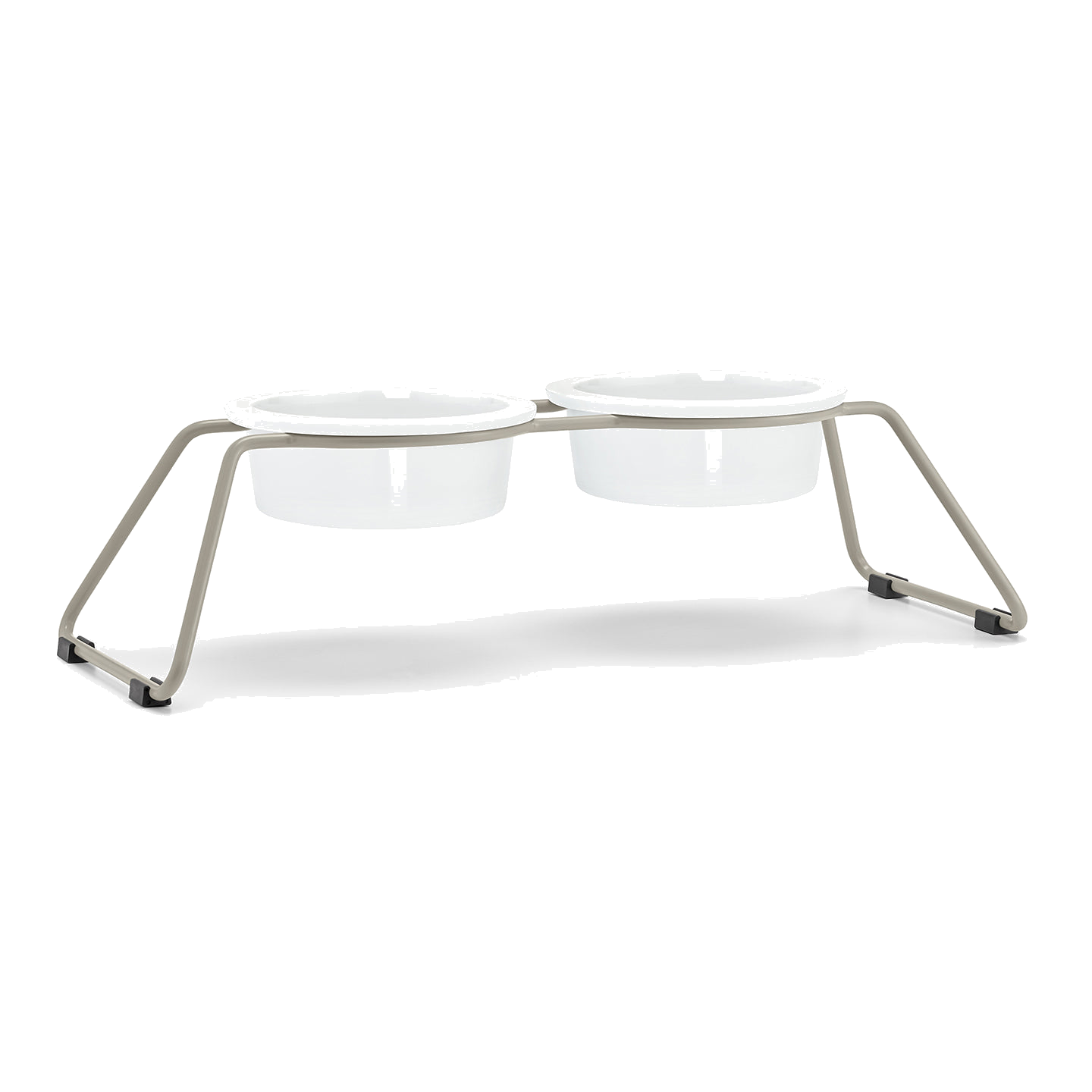 MiaCara Cena Elevated Dog Feeder - Porcelain - Detail view