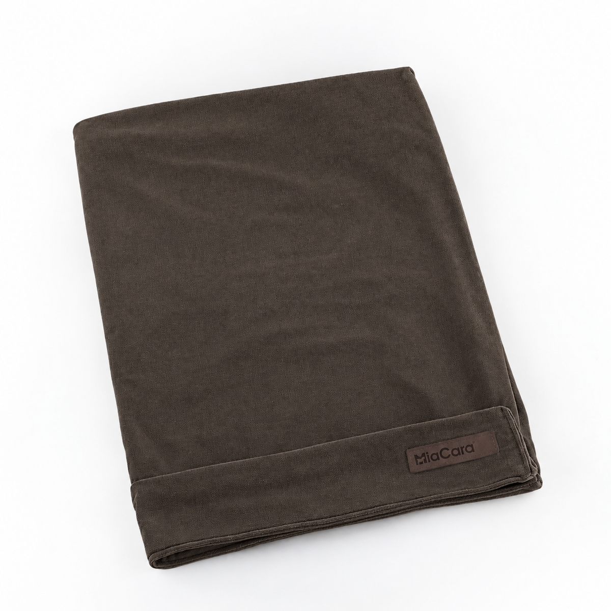 MiaCara Comodo dog cushion replacement cover in Chocolate, packshot