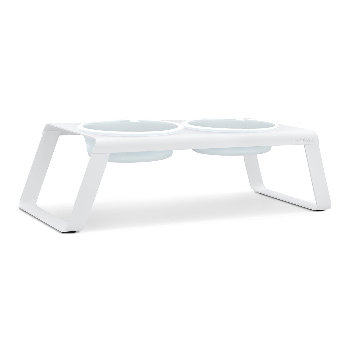 MiaCara Desco Elevated Dog Feeder - Porcelain - Alternative angle