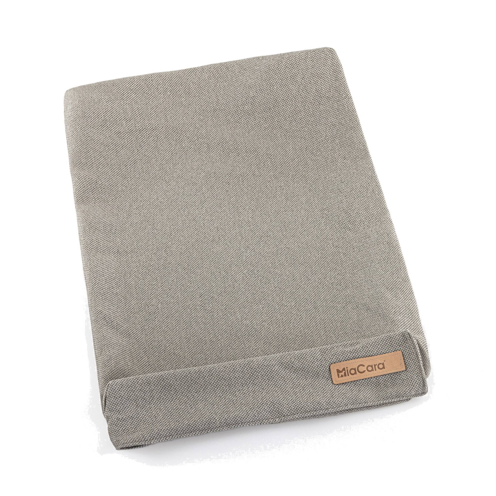 Detail view of MiaCara Mare designer dog cushion cover showing German minimal design