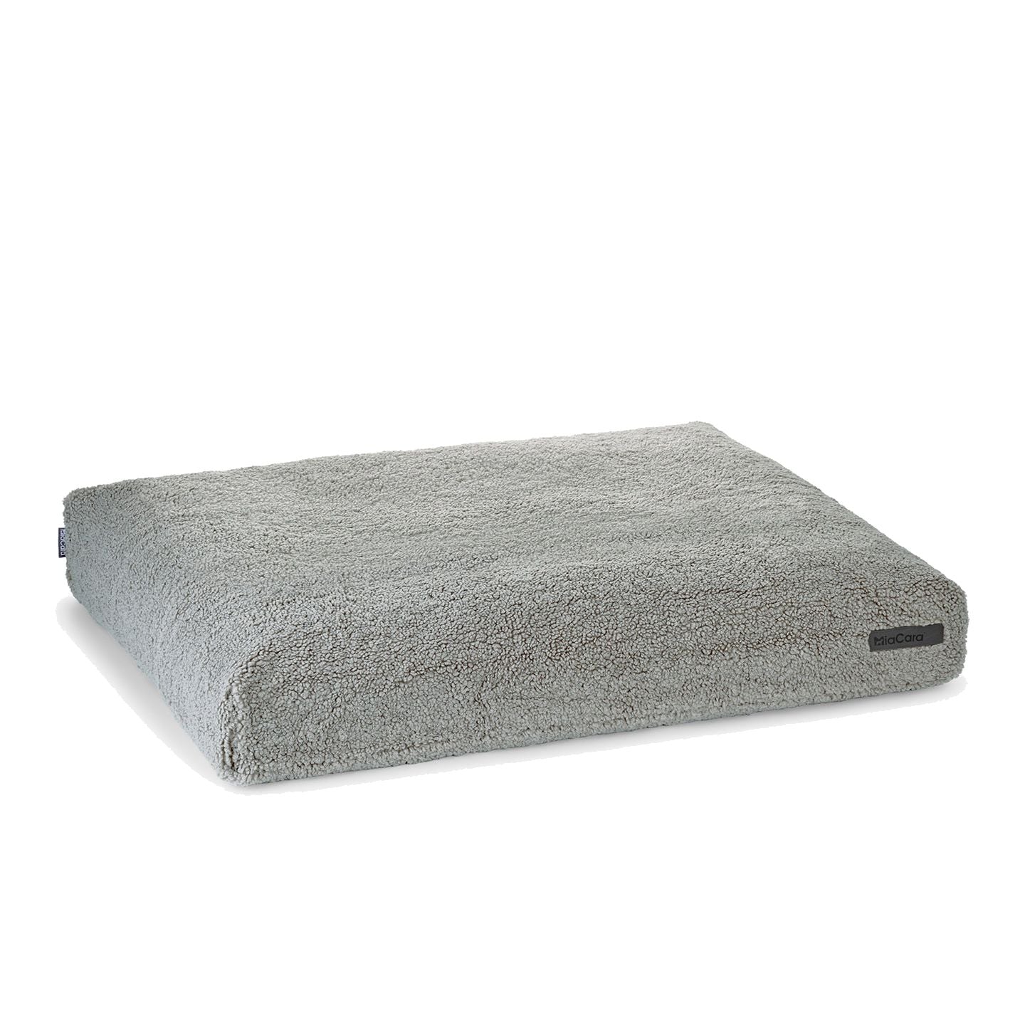 MiaCara Senso designer dog cushion in pebble grey with textured fabric and minimalist German design for modern homes