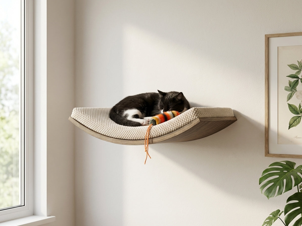Cat's Atelier Cat Wall Shelf — Softly Shaped - main product view