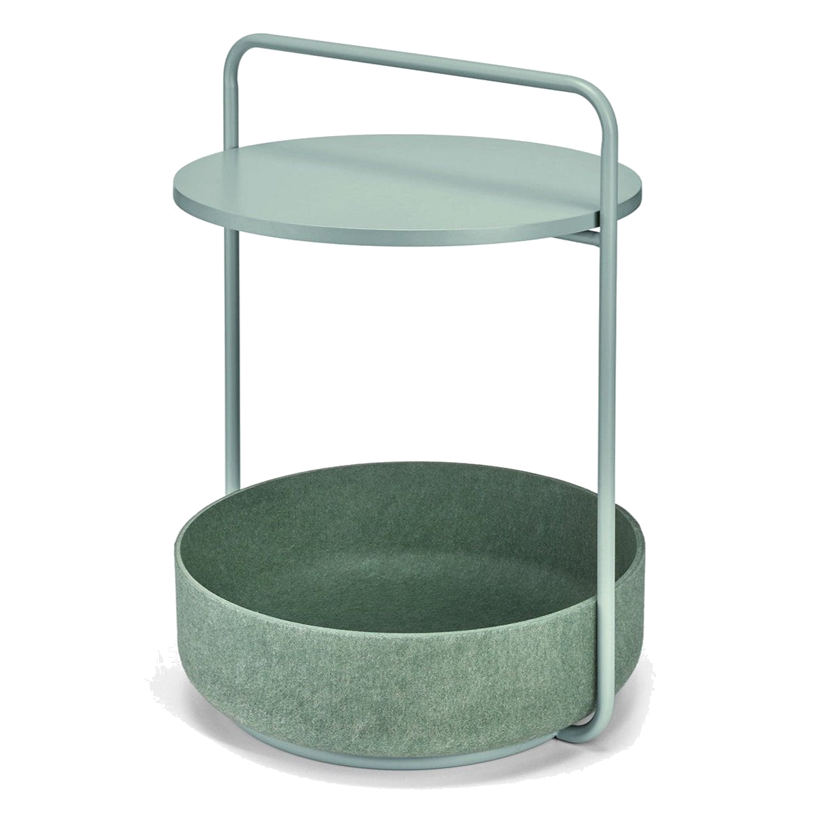 MiaCara Tavolino designer pet side table in sage green with minimalist German design and sustainable materials