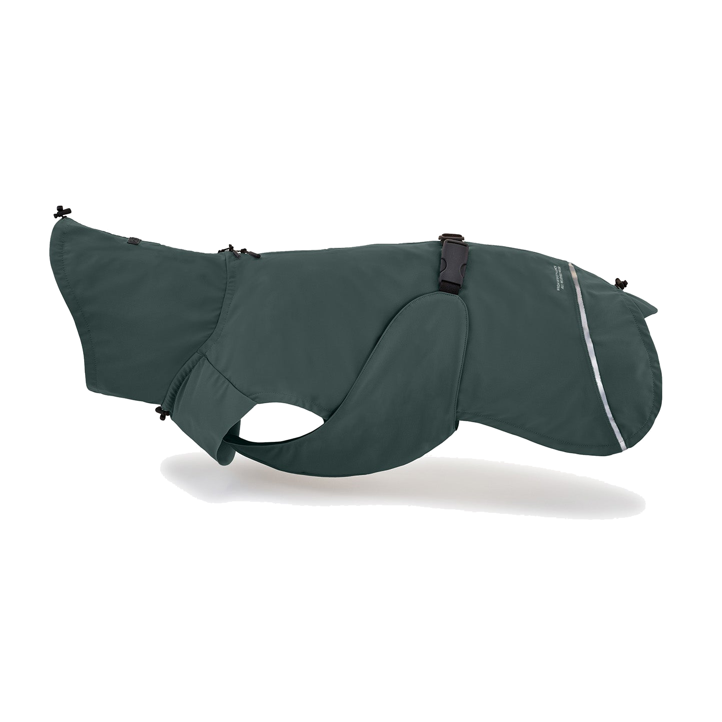 MiaCara Valentina designer dog raincoat in sage green with minimalist German design and sustainable materials
