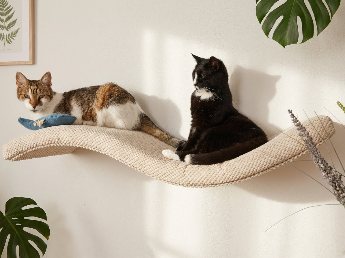 Cat's Atelier Cat Wall Shelf — The Wave - alternative angle