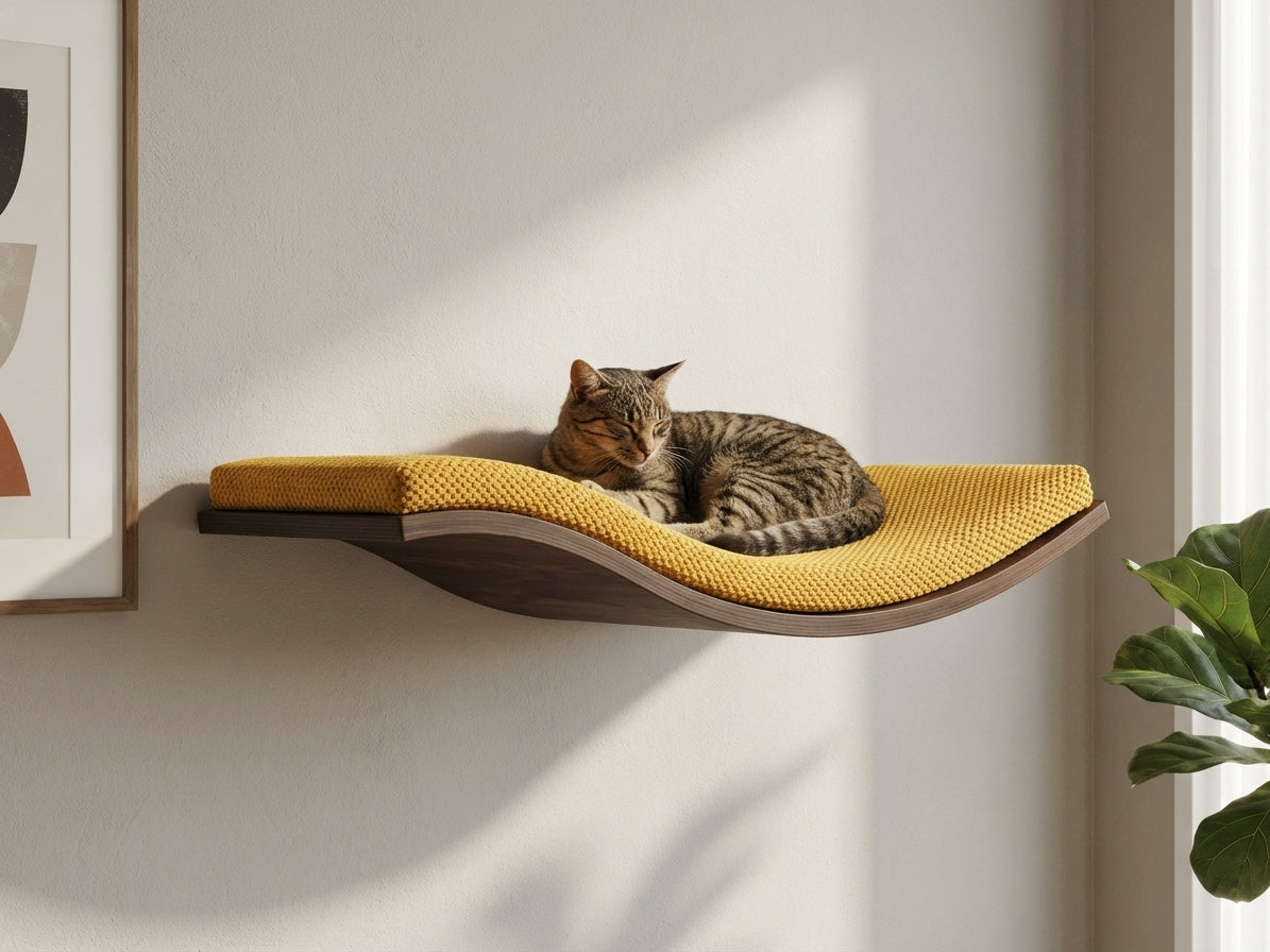 Cat's Atelier Cat Wall Shelf — The Wavey Retreat - alternative angle