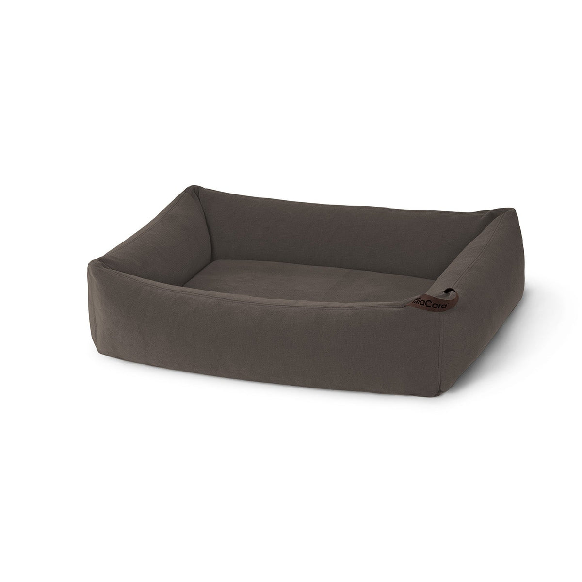 MiaCara Comodo dog bed in Chocolate, packshot