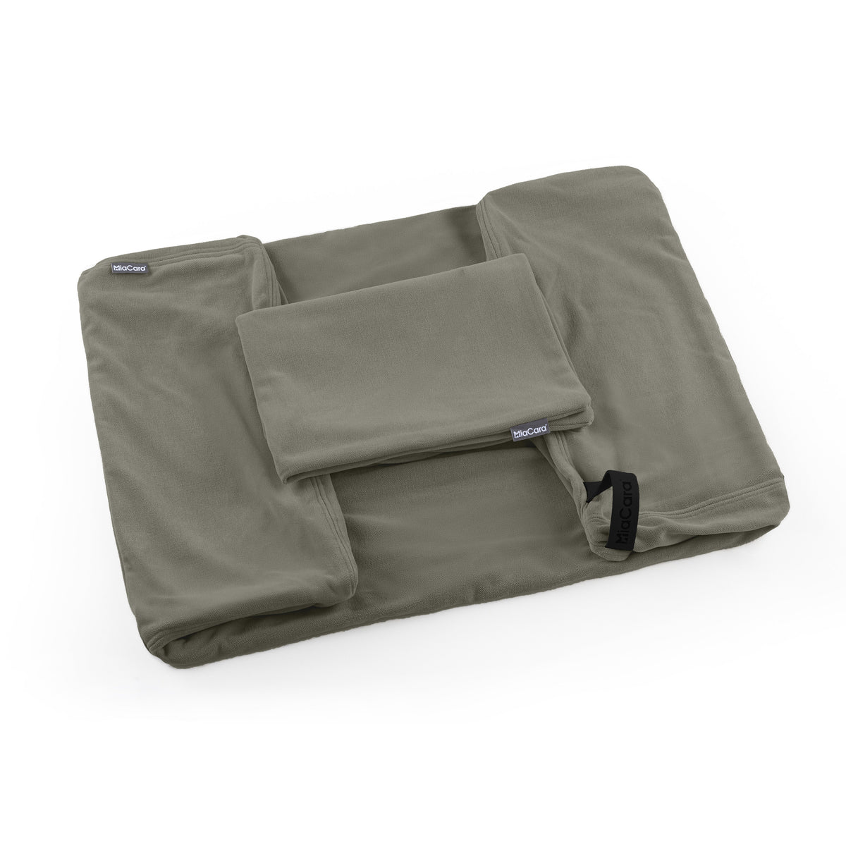 MiaCara Comodo dog bed replacement cover in Sage, packshot