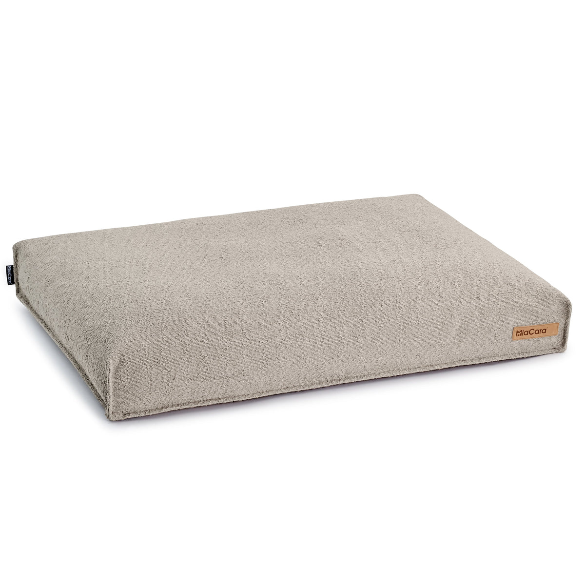 MiaCara Mondo dog cushion in Cappuccino bouclé
