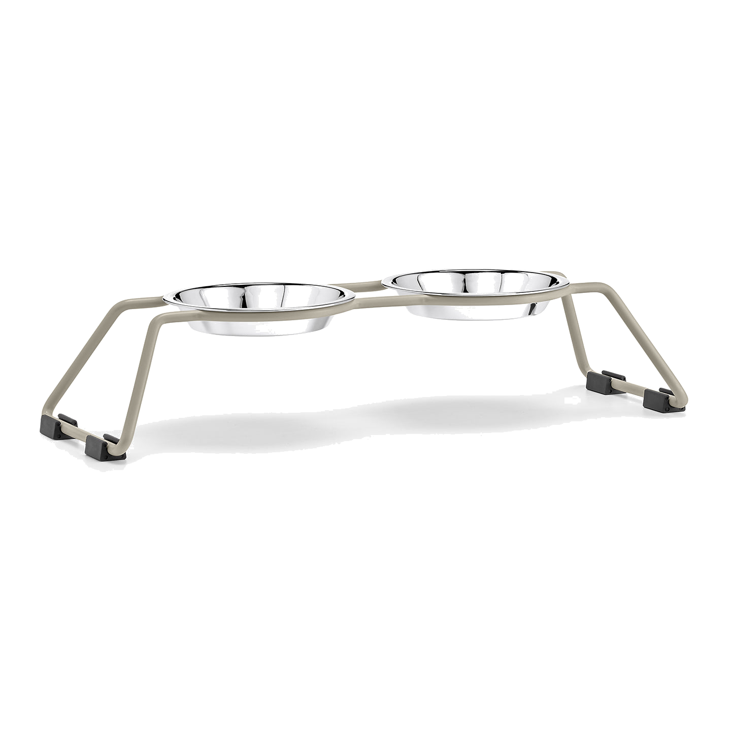 MiaCara Cena elevated cat feeder in minimalist German design with stainless steel bowls