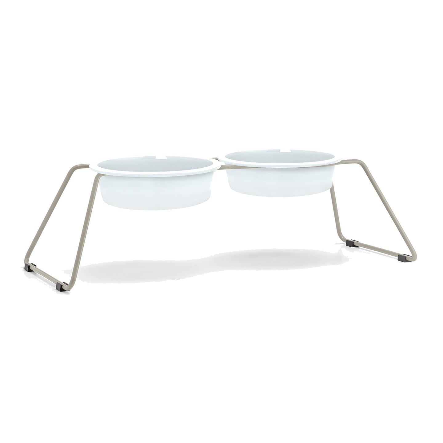 MiaCara Cena Elevated Dog Feeder - Porcelain - Alternative angle