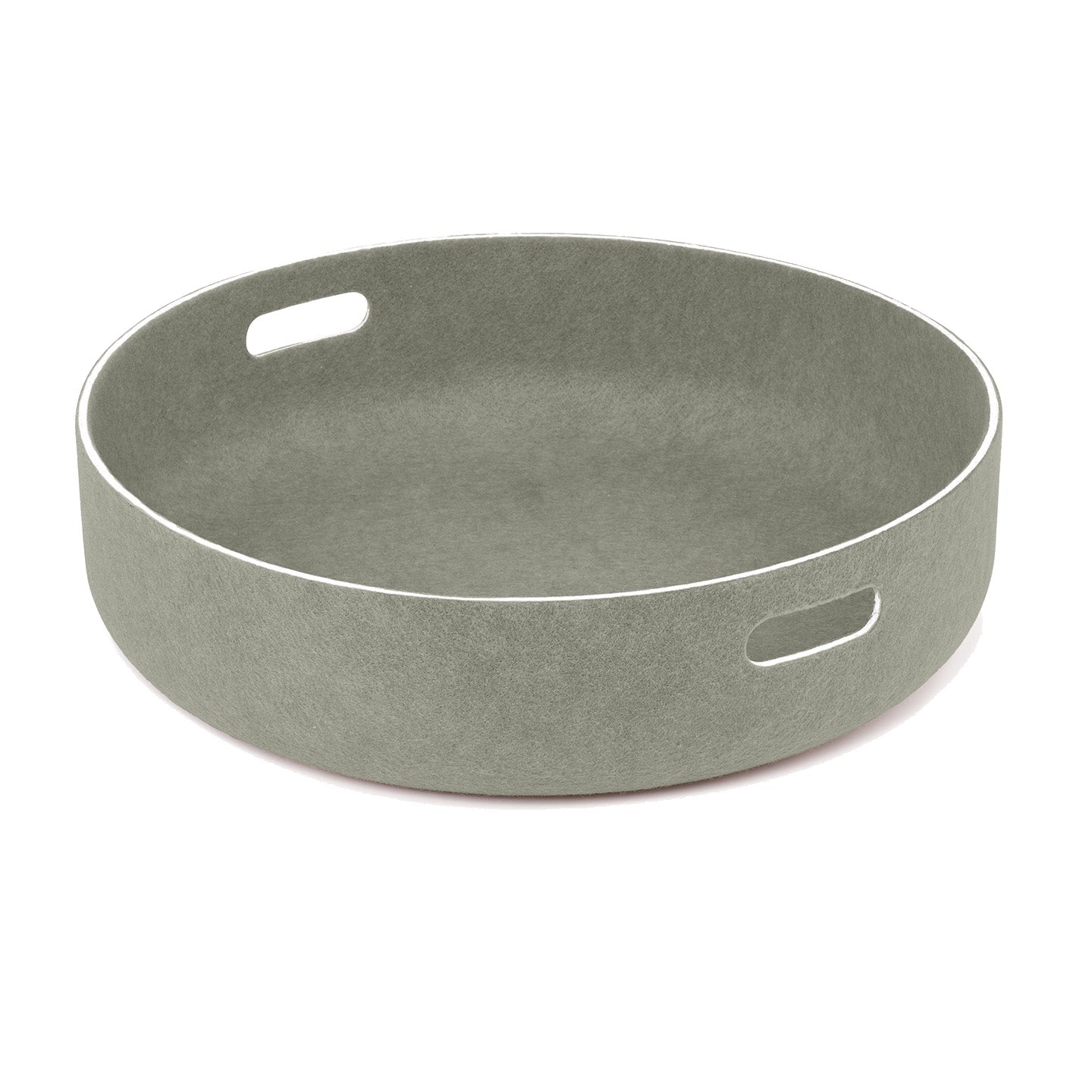 MiaCara Cesto designer pet toy basket in sage green with minimalist handles - German crafted sustainable storage