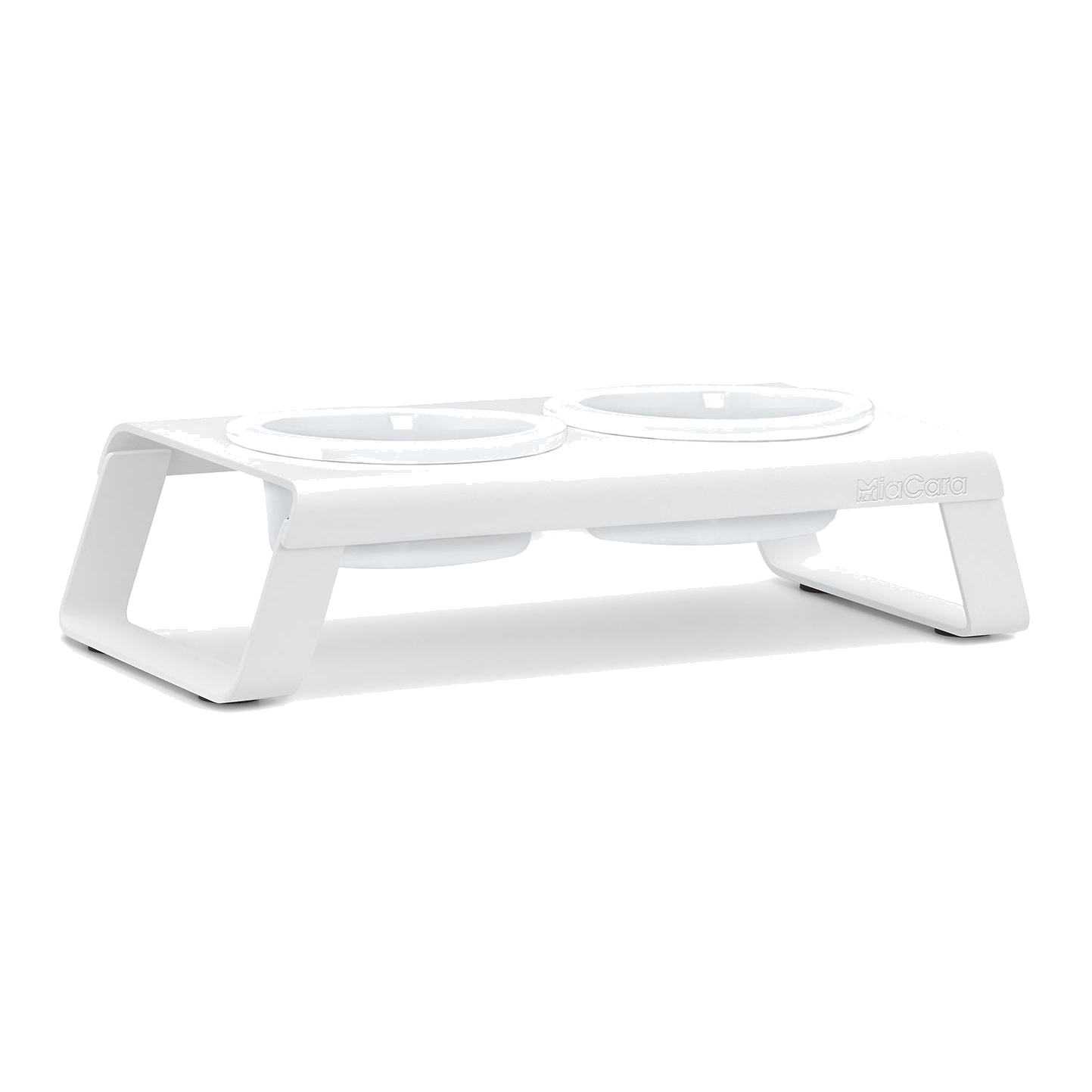 MiaCara Desco Elevated Dog Feeder - Porcelain