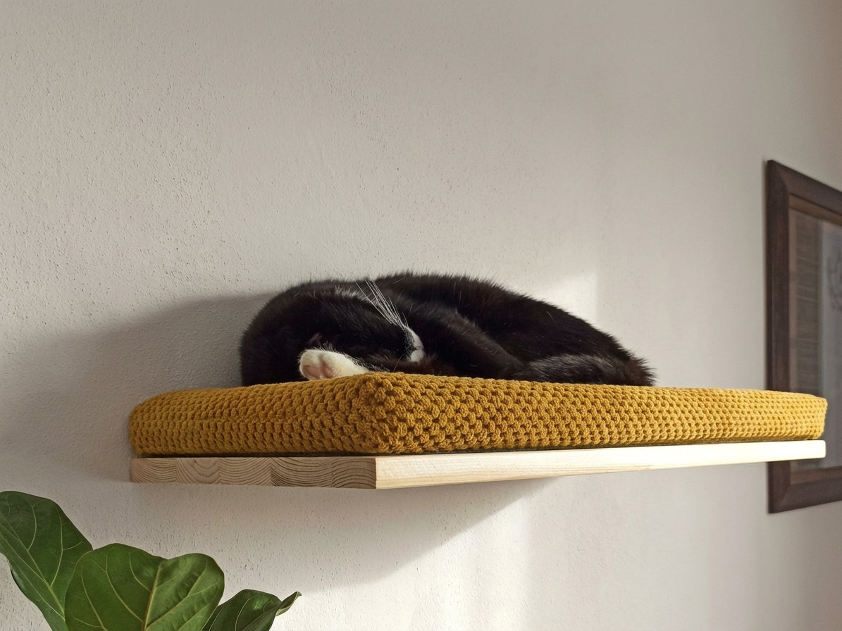 Cat's Atelier Cat Wall Shelf — The Cozy Nook - main product view