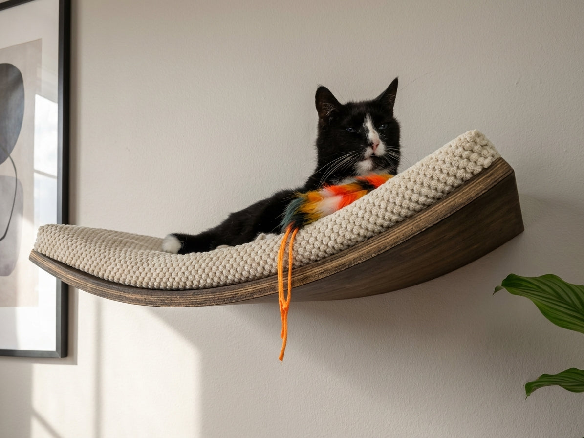 Cat's Atelier Cat Wall Shelf — Softly Shaped - alternative angle